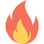 Flame icon for products left.